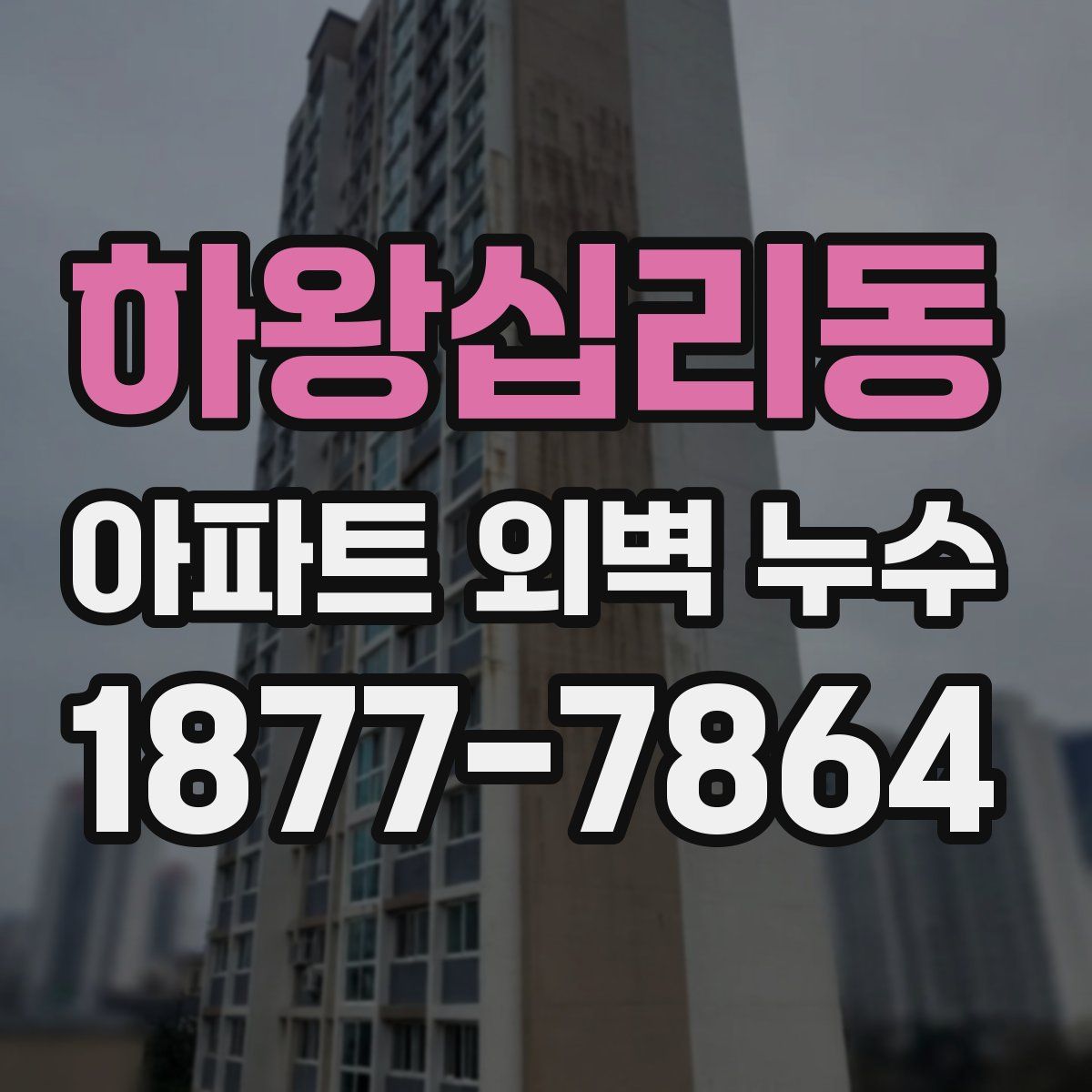 하왕십리동 아파트 외벽 누수