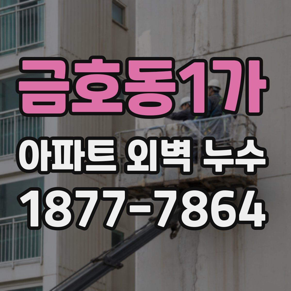 금호동1가 아파트 외벽 누수