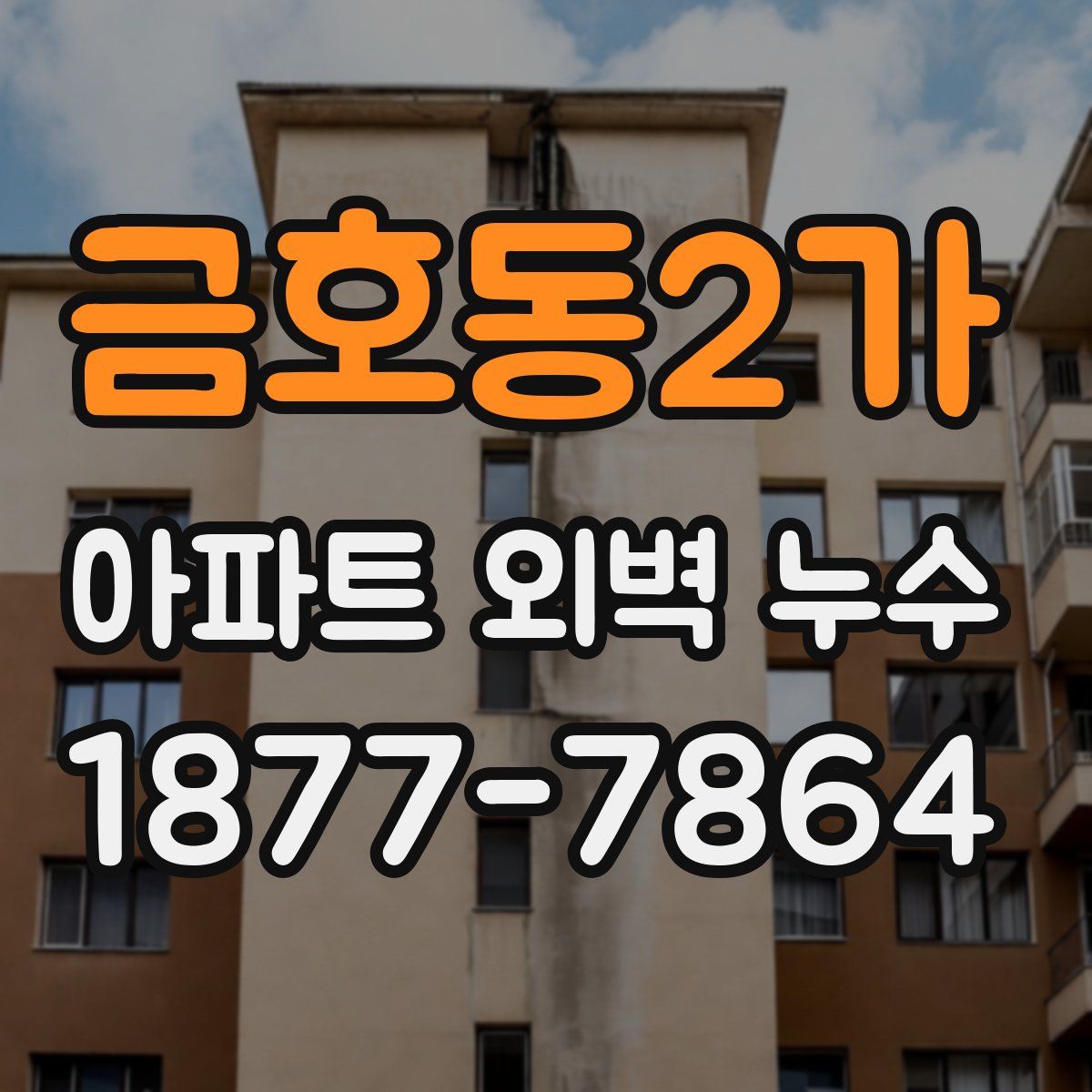 금호동2가 아파트 외벽 누수