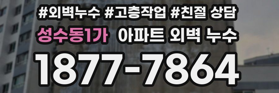 성수동1가 아파트 외벽 누수