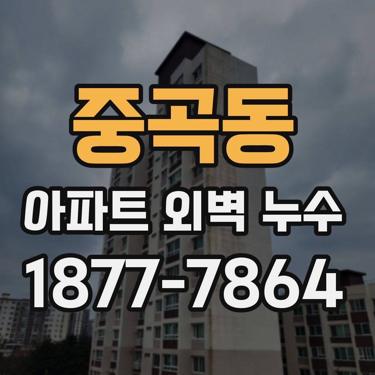 중곡동 아파트 외벽 누수 예방을 위한 외부 점검 방법