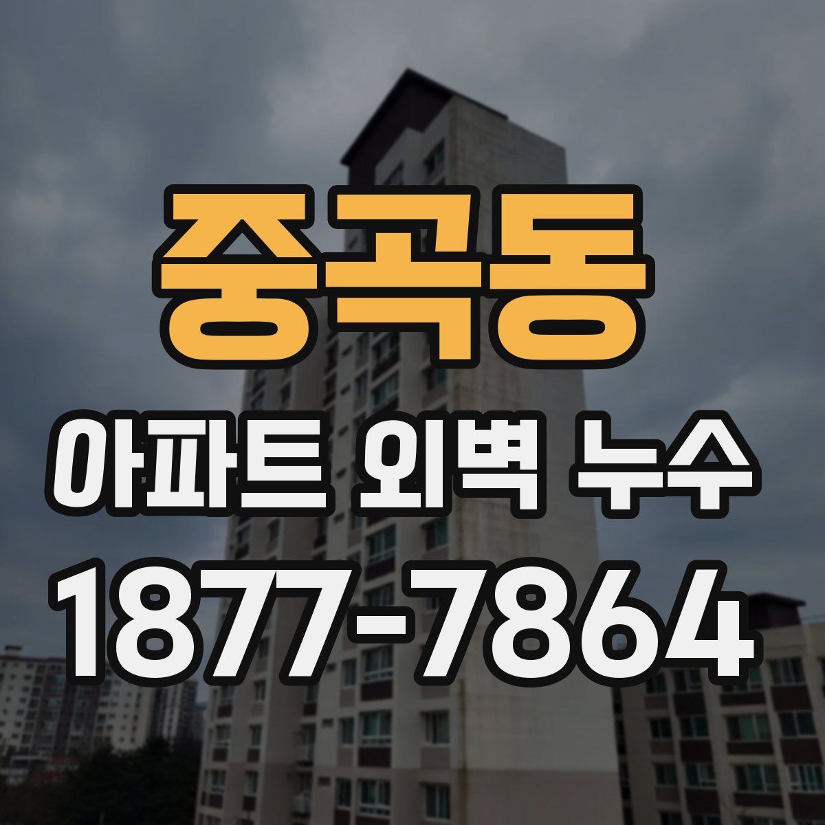 중곡동 아파트 외벽 누수