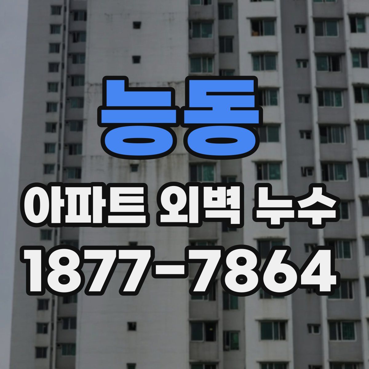 능동 아파트 외벽 누수