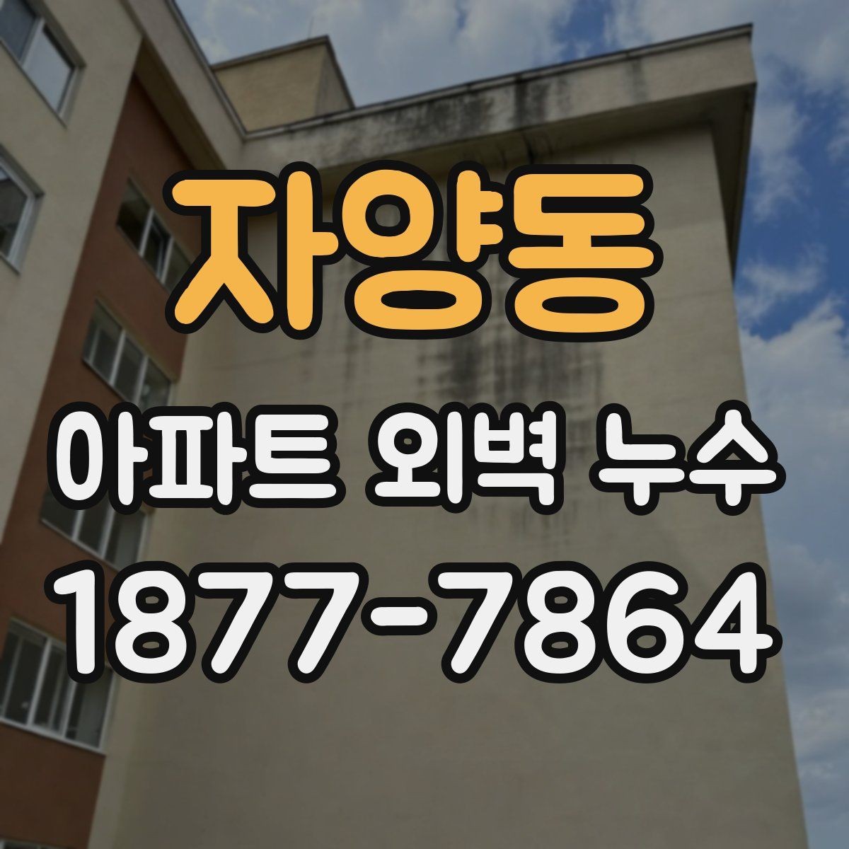 자양동 아파트 외벽 누수 의심 시 세대 내 확인 방법