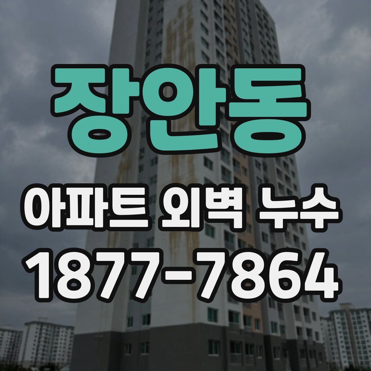 장안동 아파트 외벽 누수