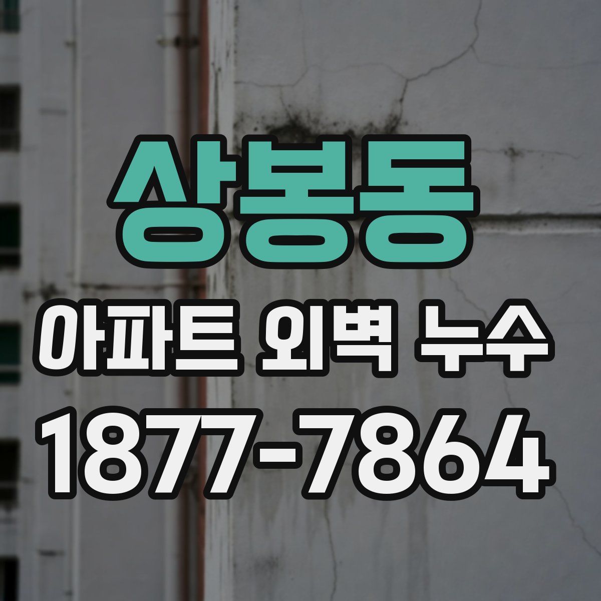상봉동 아파트 외벽 누수