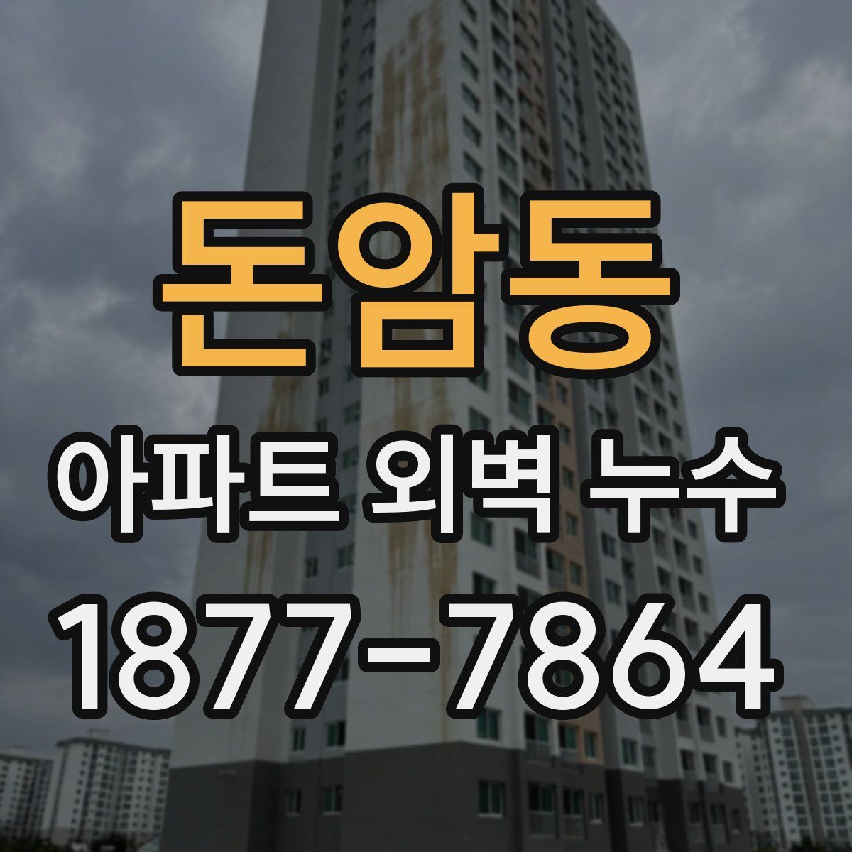 돈암동 아파트 외벽 누수