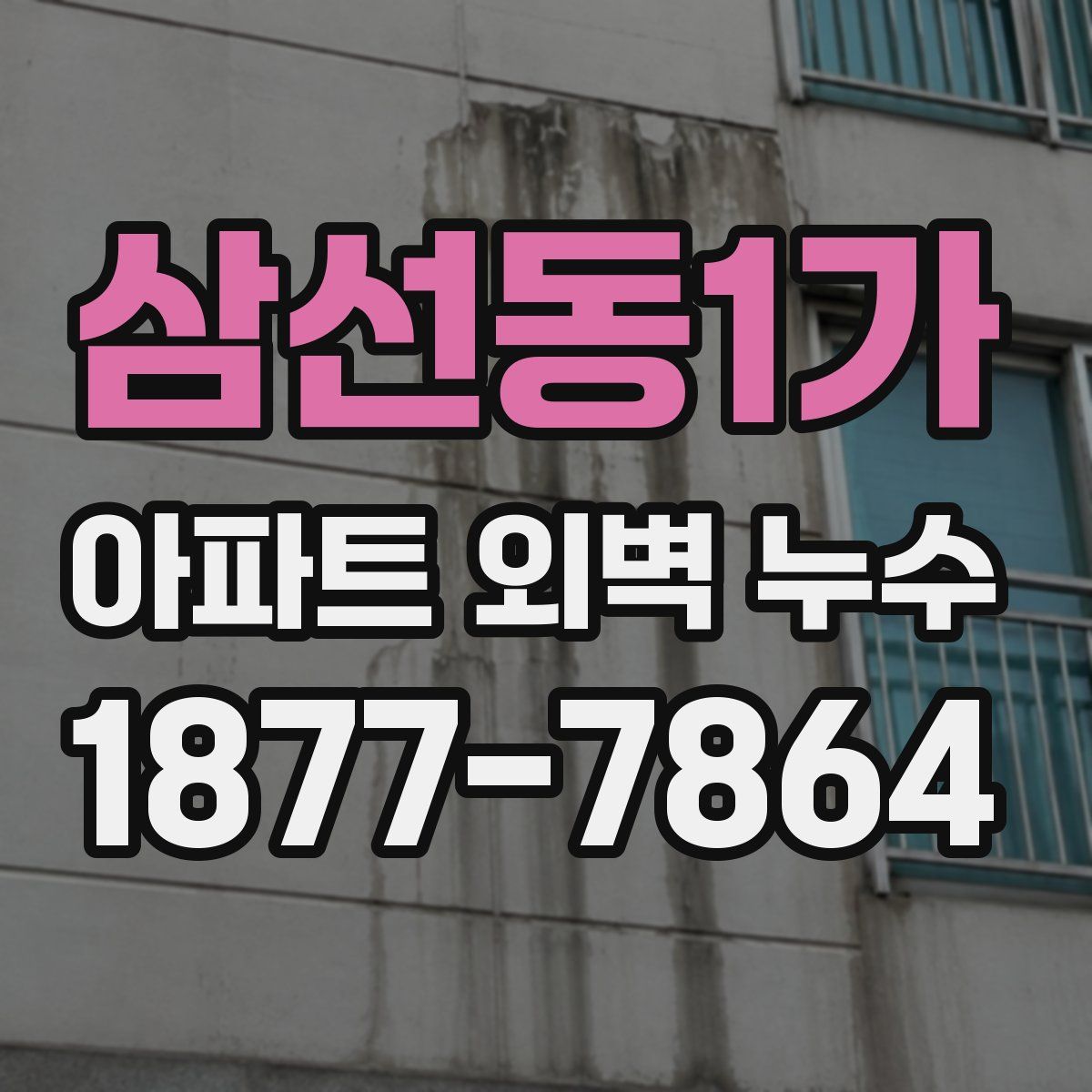 삼선동1가 아파트 외벽 누수