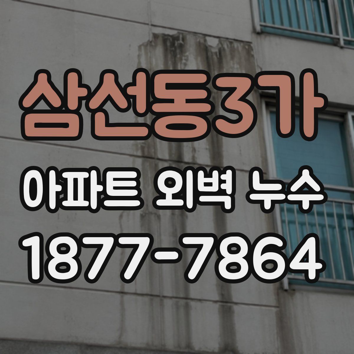 삼선동3가 아파트 외벽 누수