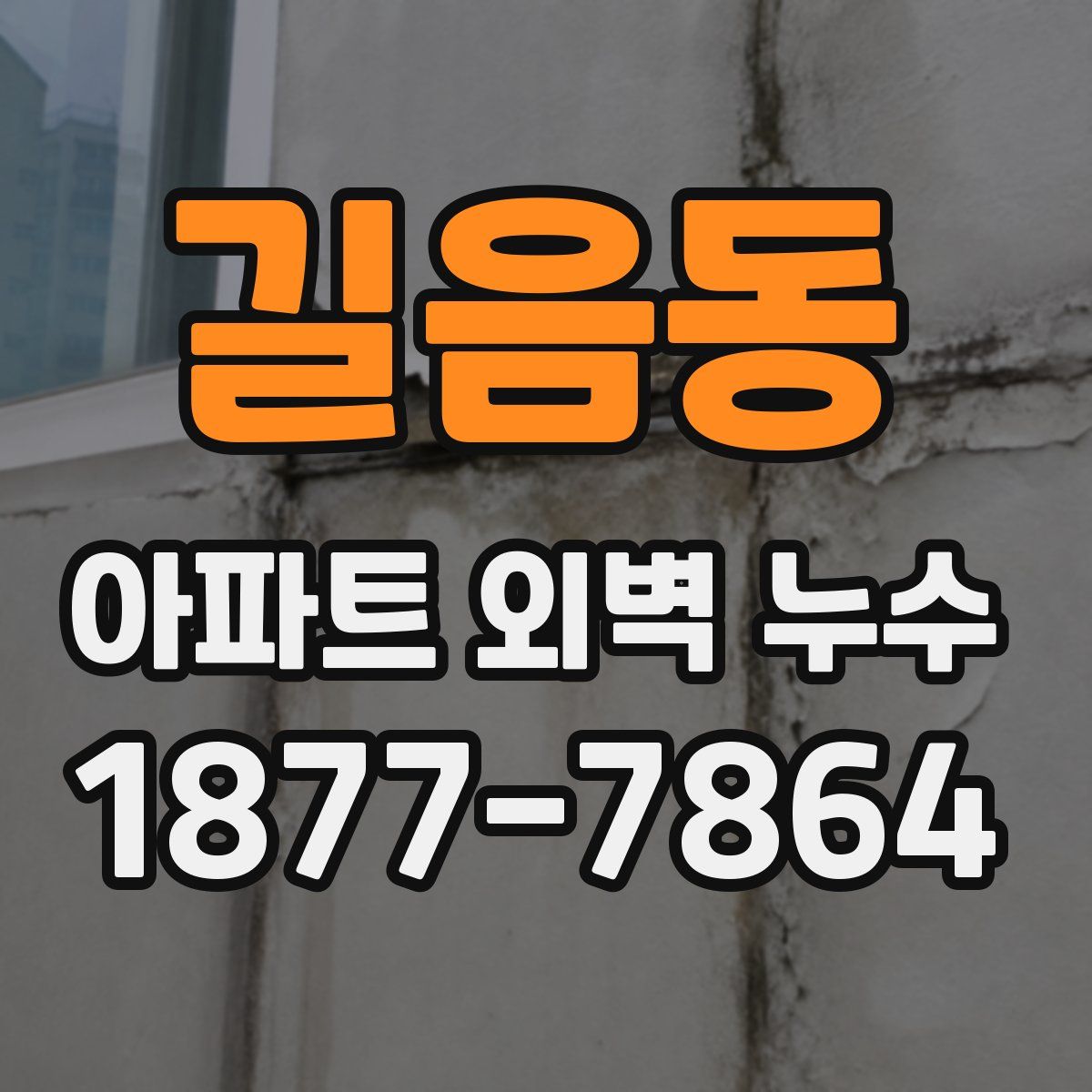 길음동 아파트 외벽 누수