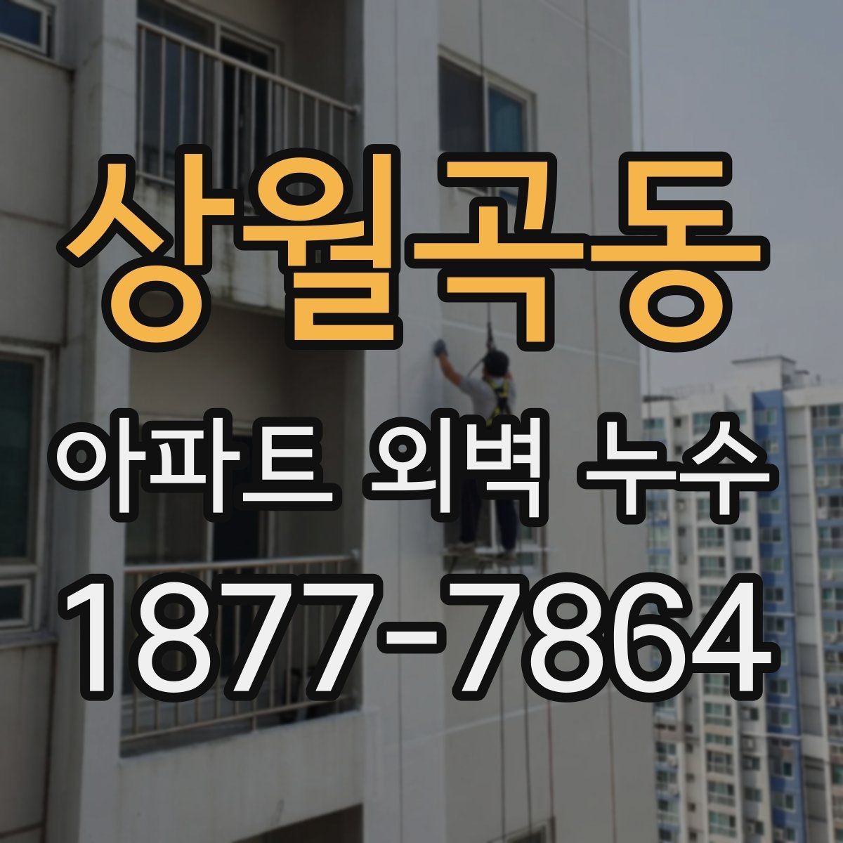 상월곡동 아파트 외벽 누수 원인 파악을 위한 현장 확인법