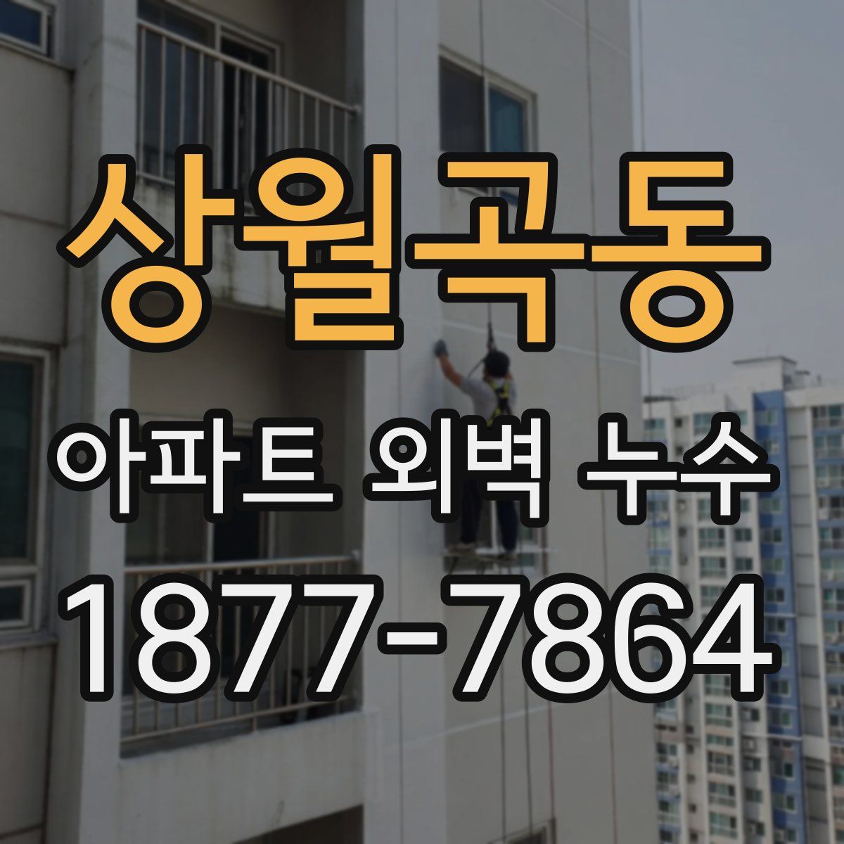 상월곡동 아파트 외벽 누수