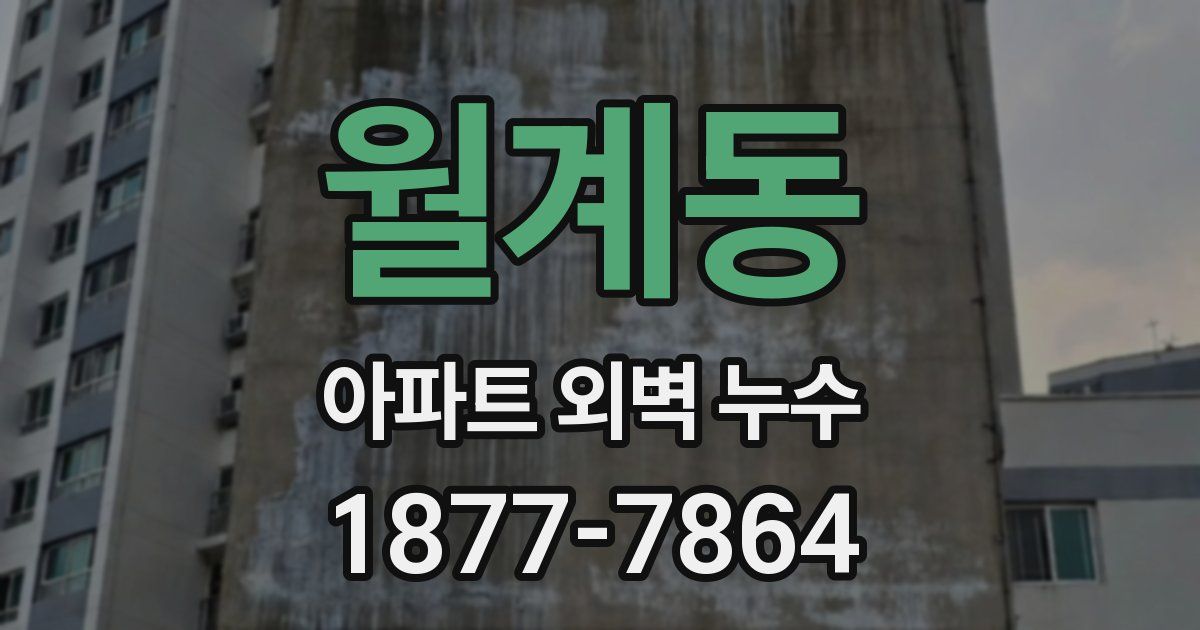 월계동 아파트 외벽 누수