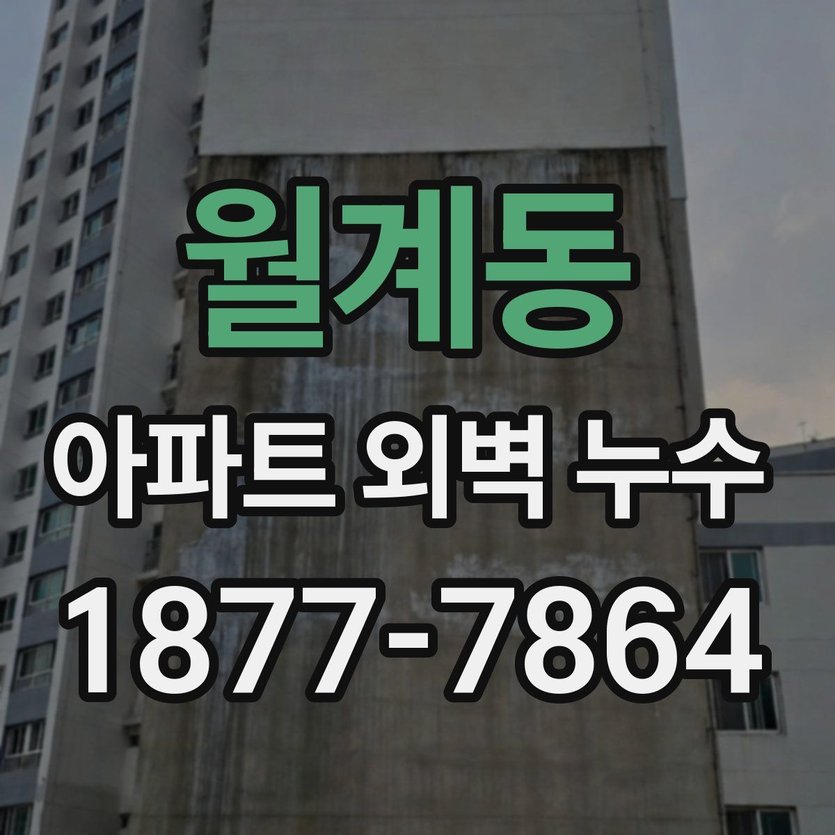월계동 아파트 외벽 누수