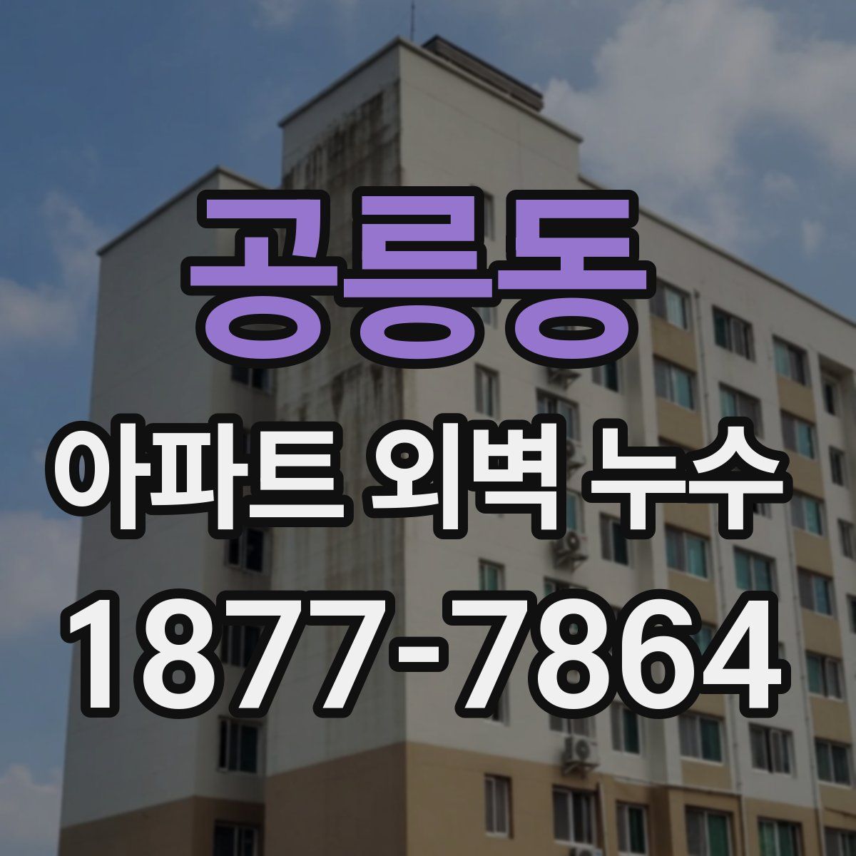 공릉동 아파트 외벽 누수