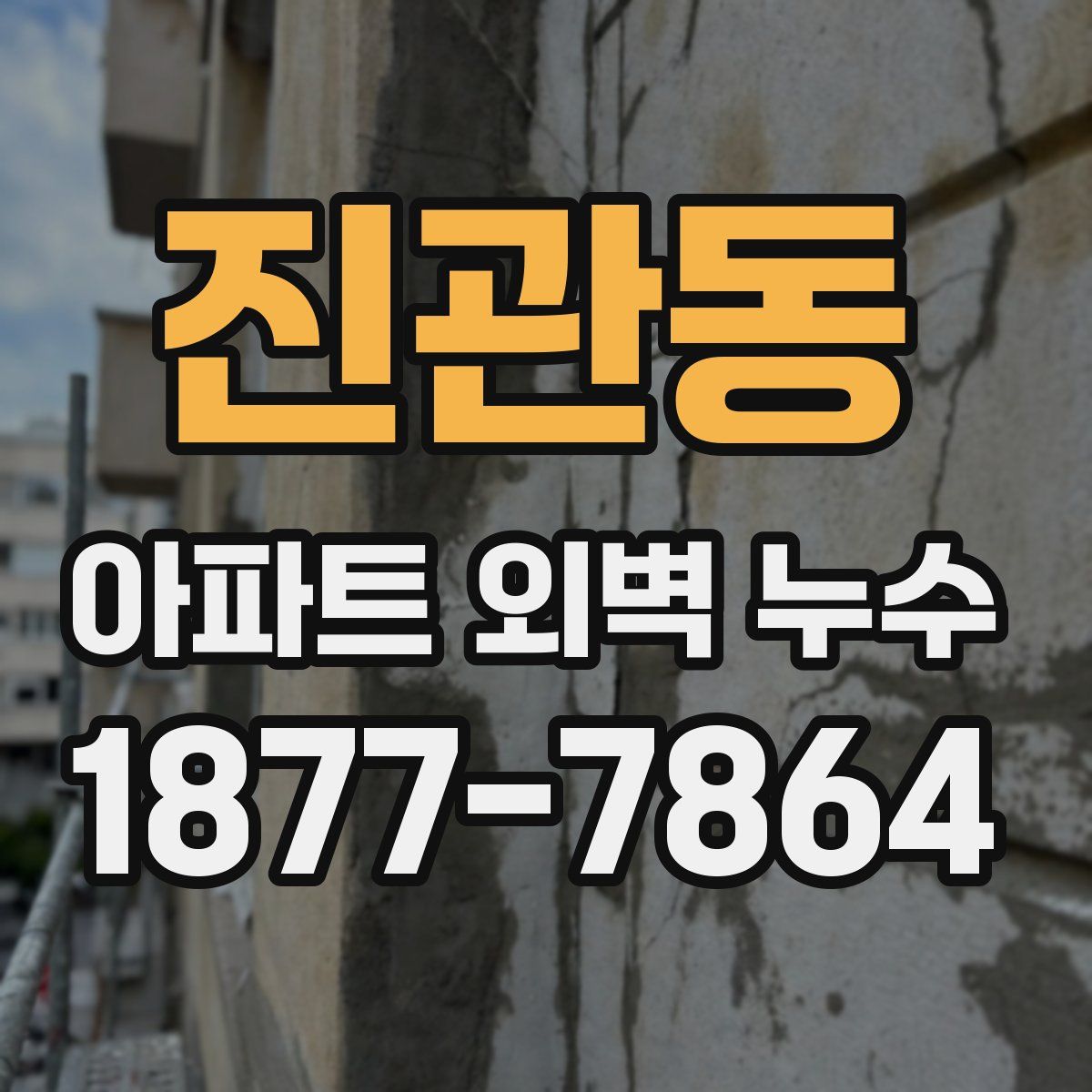 진관동 아파트 외벽 누수
