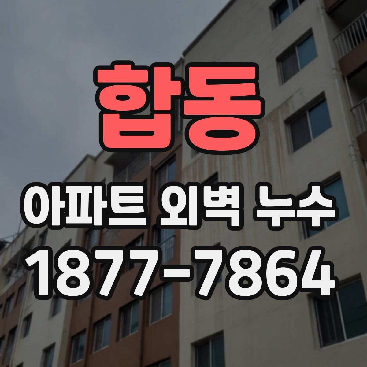합동 아파트 외벽 누수