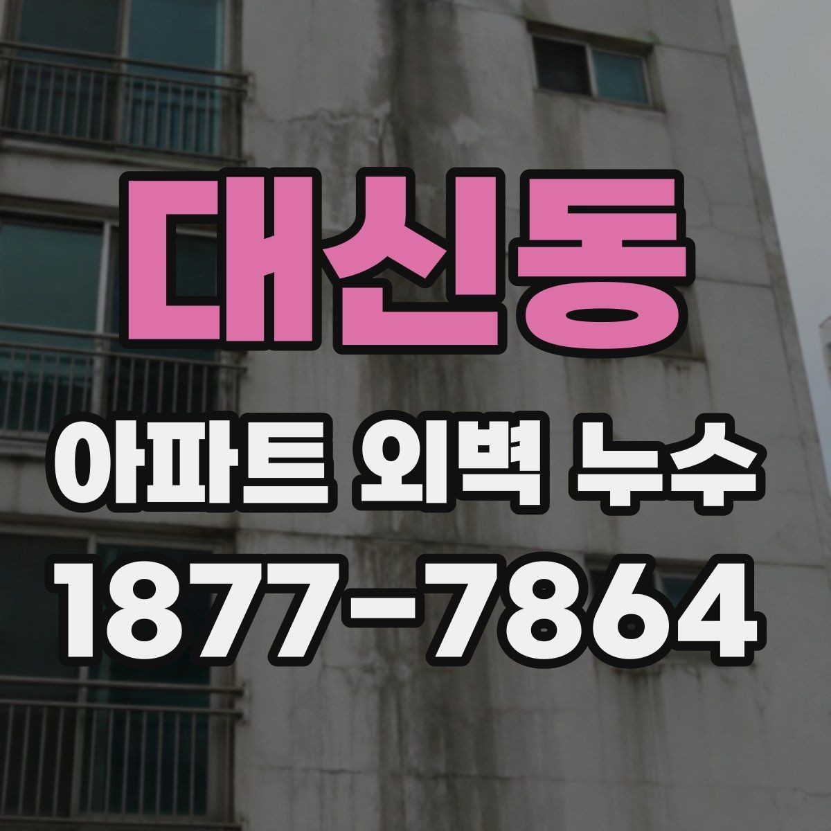 대신동 아파트 외벽 누수 조사에서 자주 나오는 항목