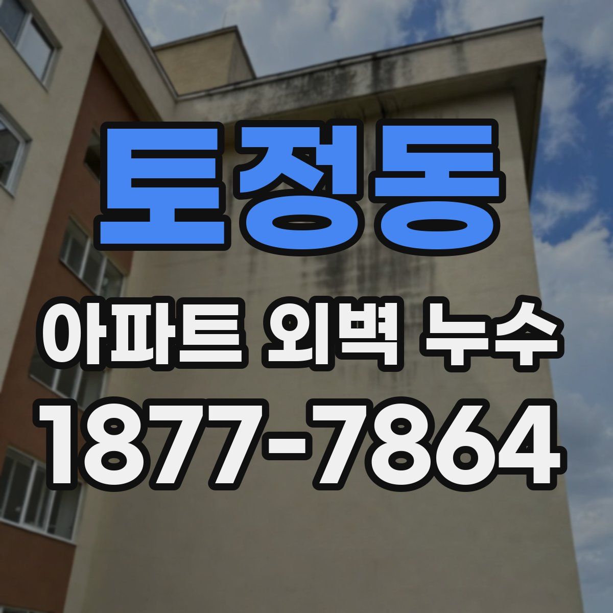 토정동 아파트 외벽 누수