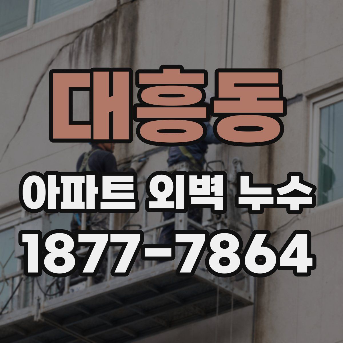 대흥동 아파트 외벽 누수