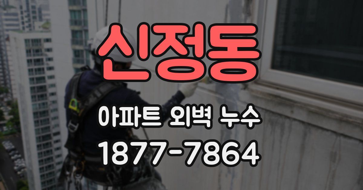신정동 아파트 외벽 누수