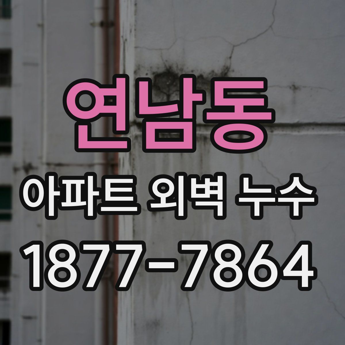 연남동 아파트 외벽 누수