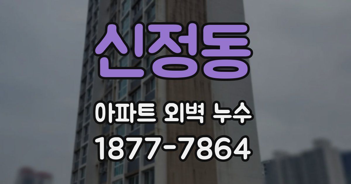 신정동 아파트 외벽 누수