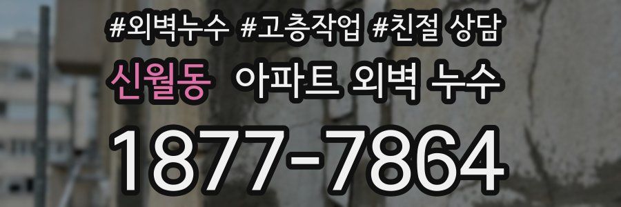 신월동 아파트 외벽 누수