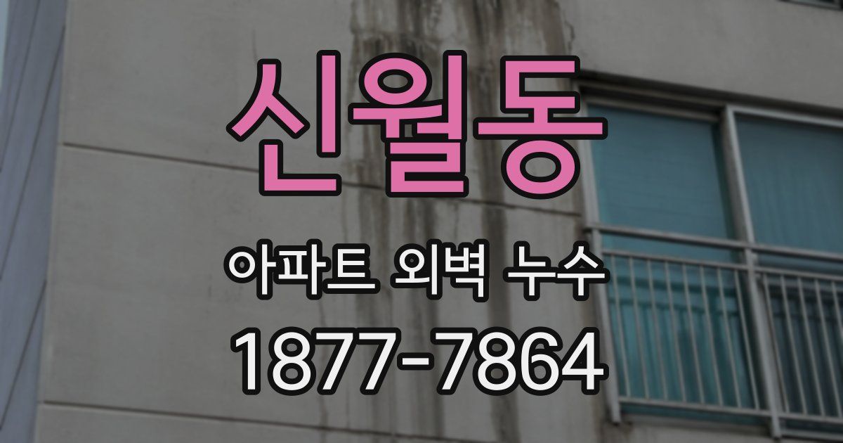신월동 아파트 외벽 누수