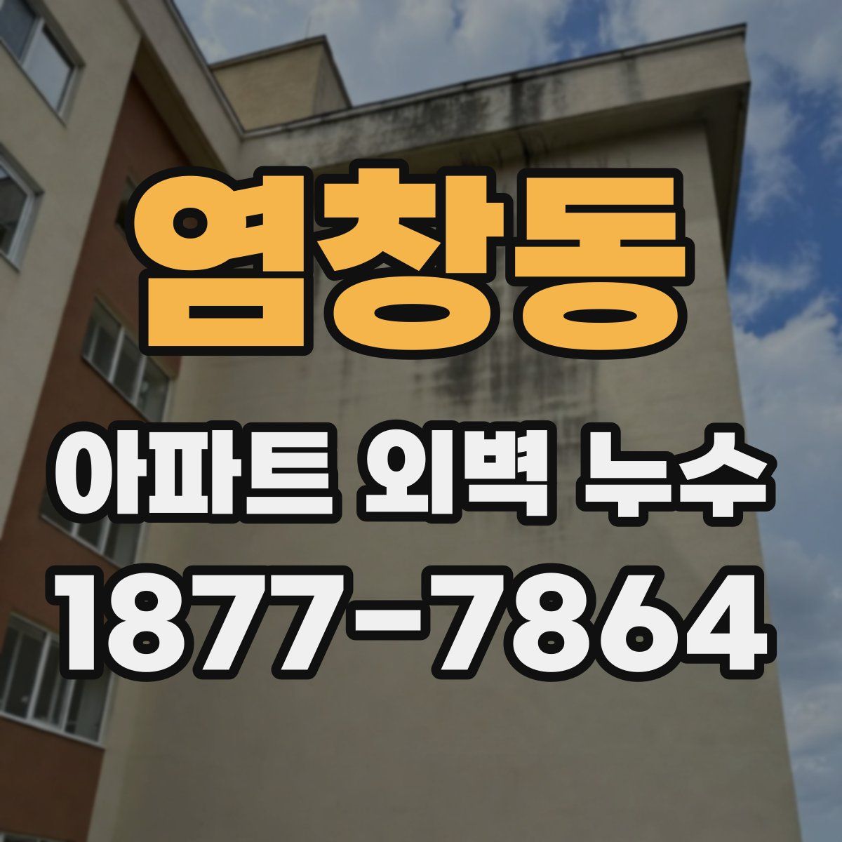 염창동 아파트 외벽 누수