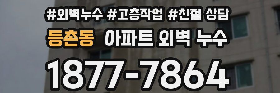등촌동 아파트 외벽 누수
