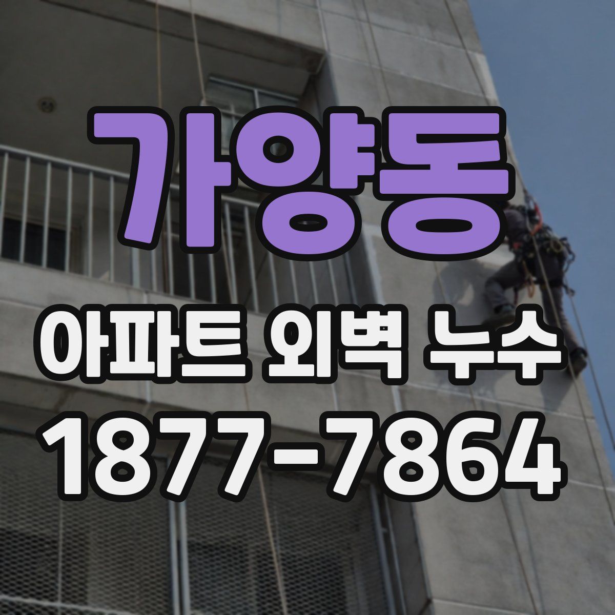 가양동 아파트 외벽 누수