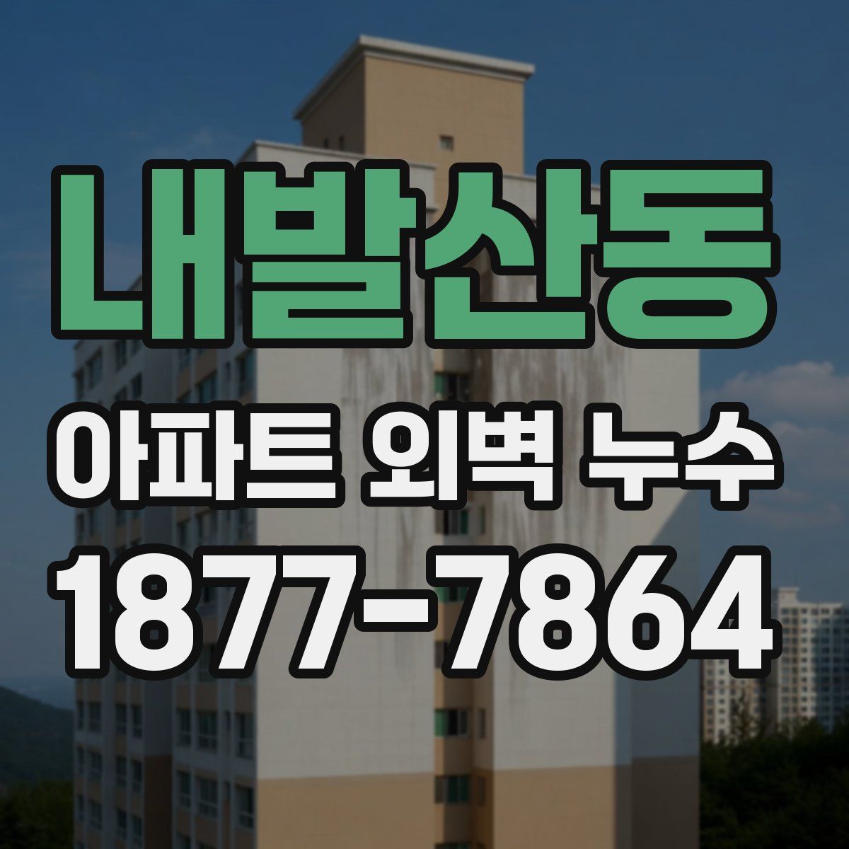 내발산동 아파트 외벽 누수