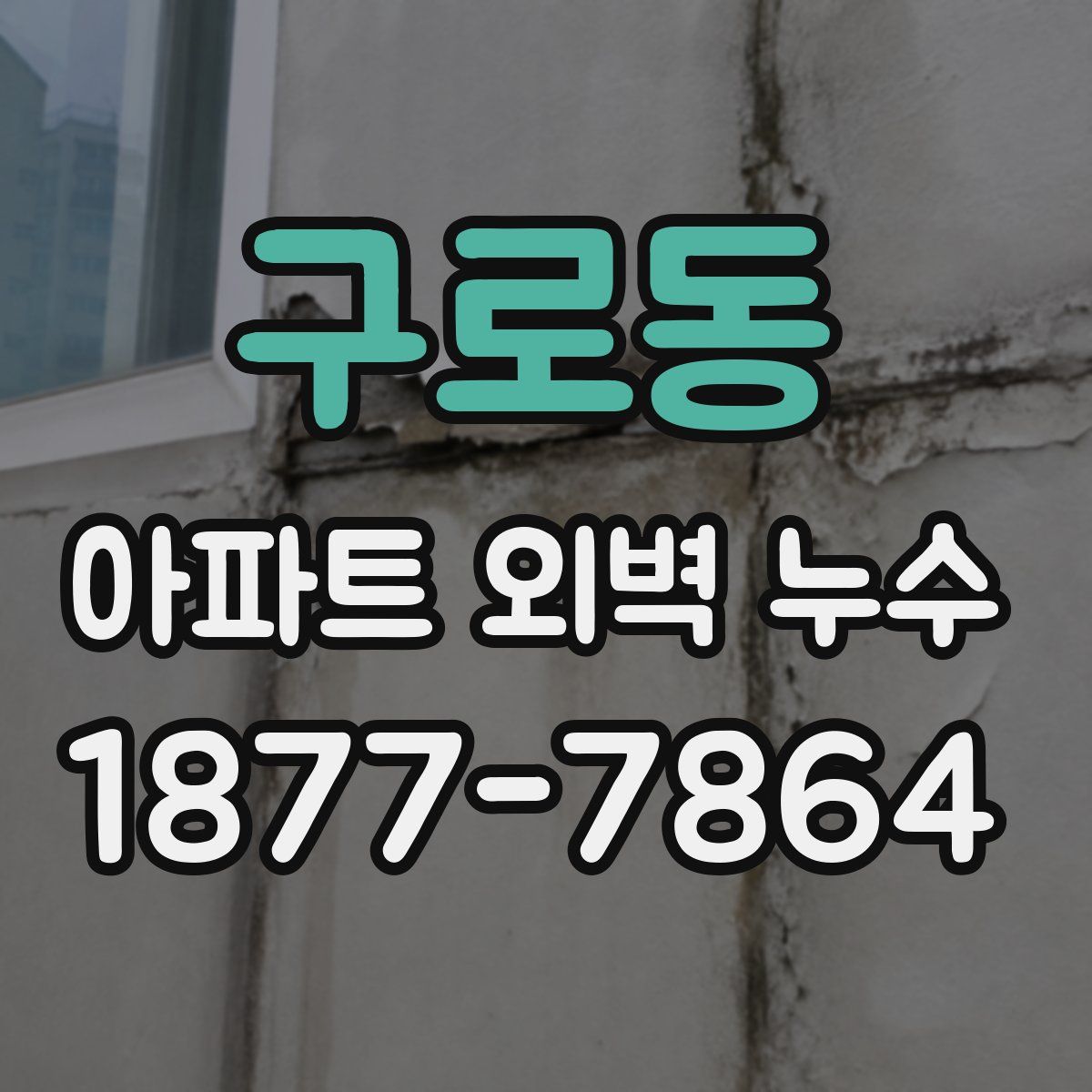 구로동 아파트 외벽 누수