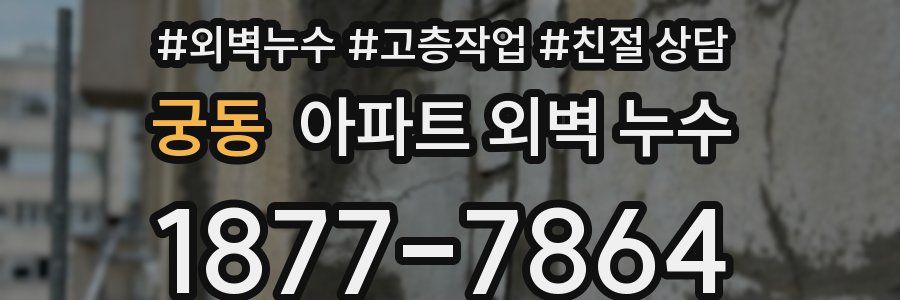 궁동 아파트 외벽 누수