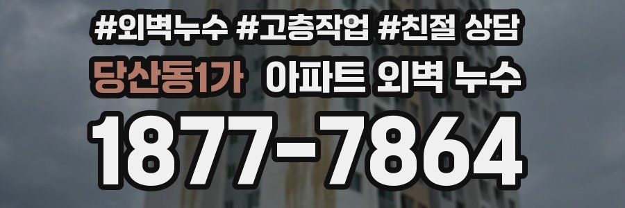 당산동1가 아파트 외벽 누수