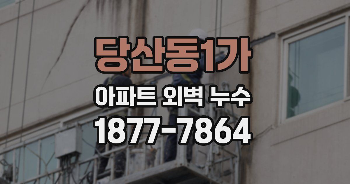 당산동1가 아파트 외벽 누수