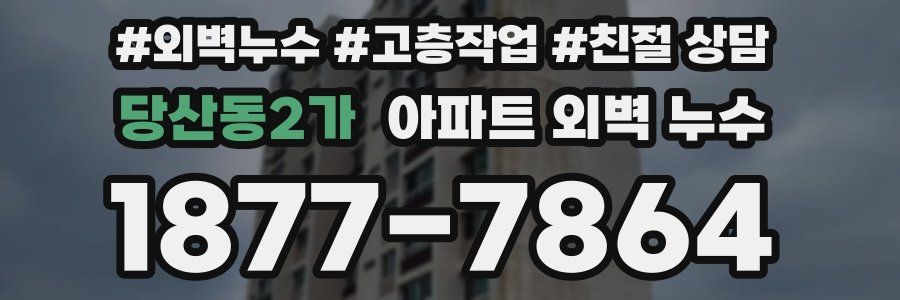 당산동2가 아파트 외벽 누수