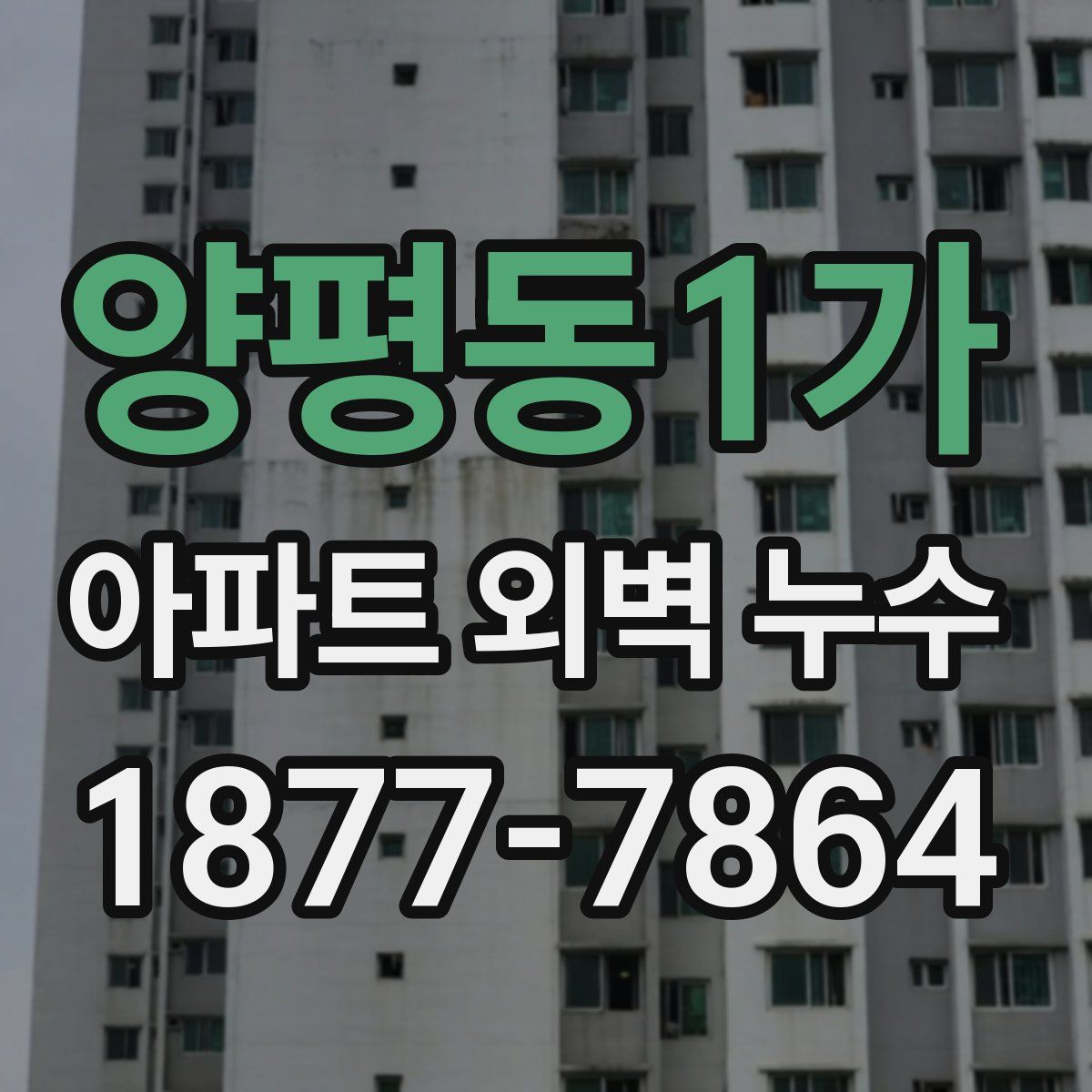 양평동1가 아파트 외벽 누수
