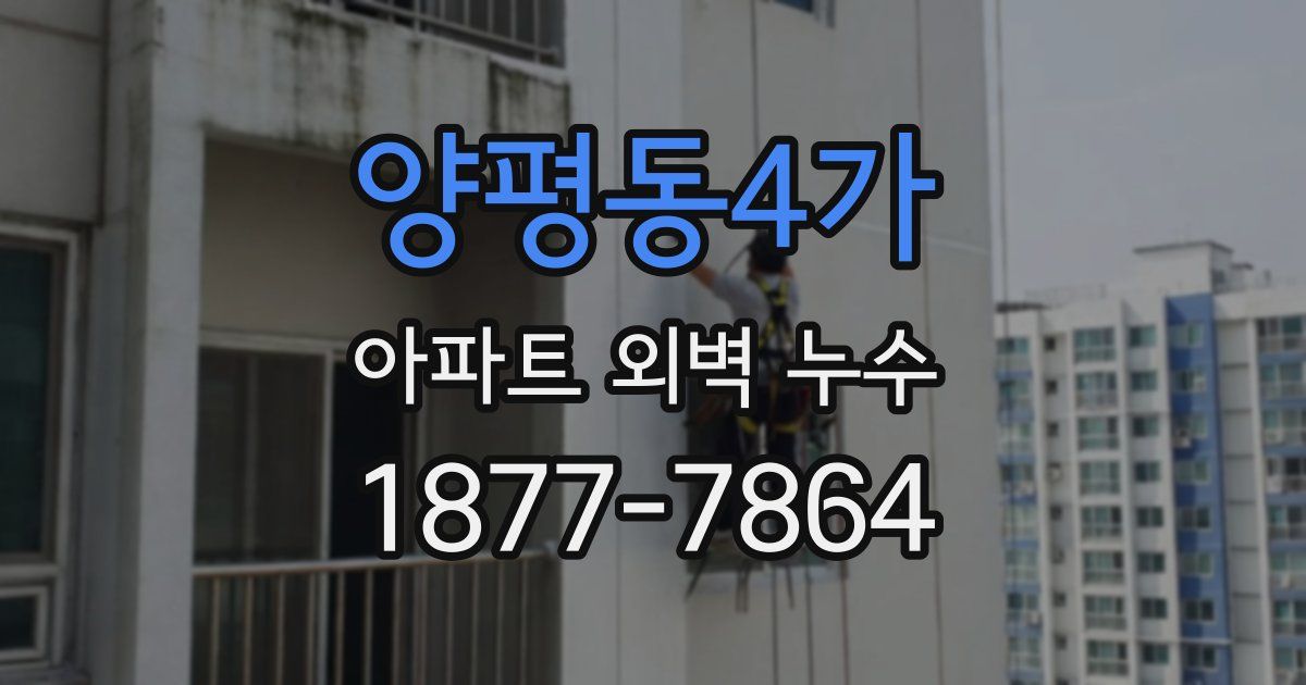 양평동4가 아파트 외벽 누수