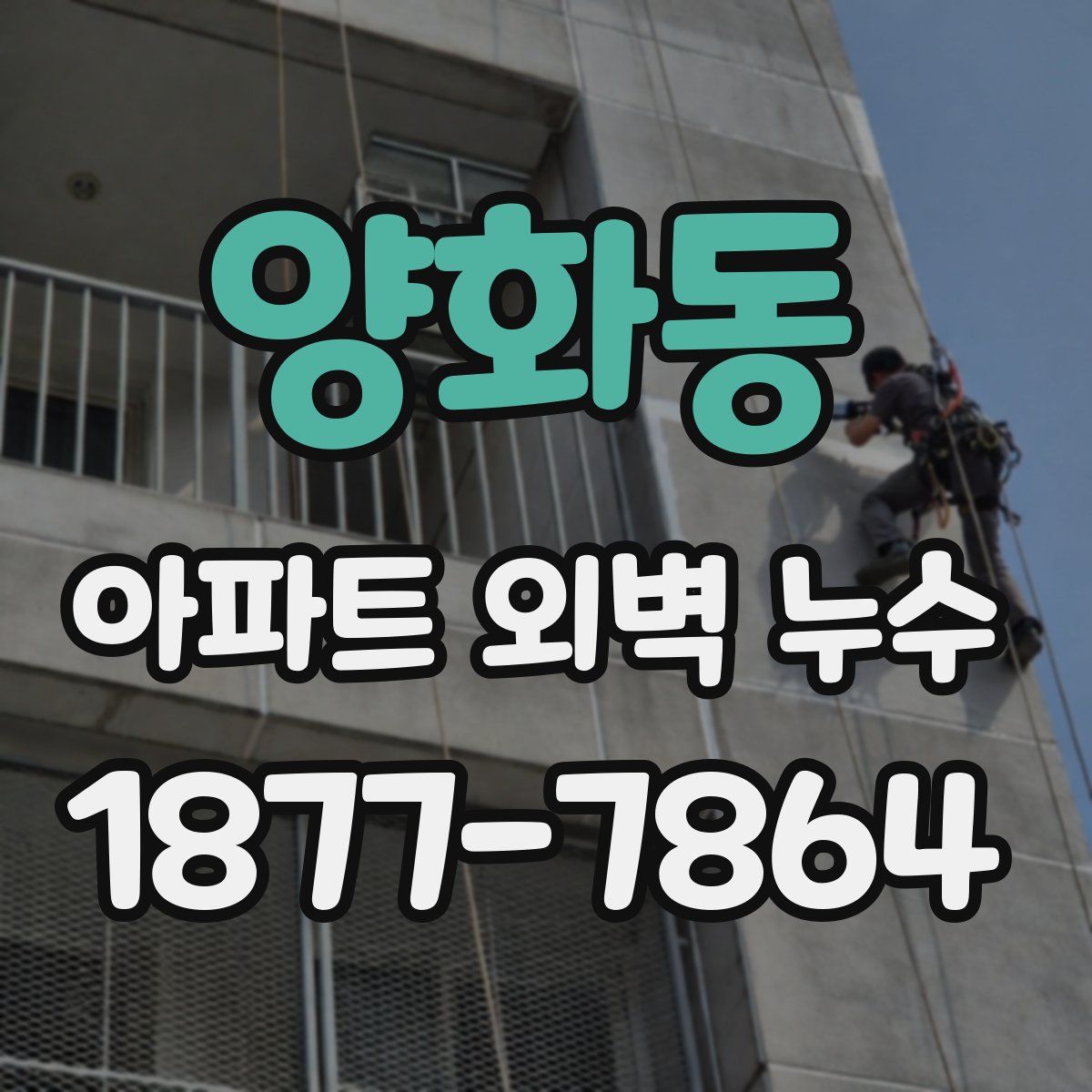 양화동 아파트 외벽 누수