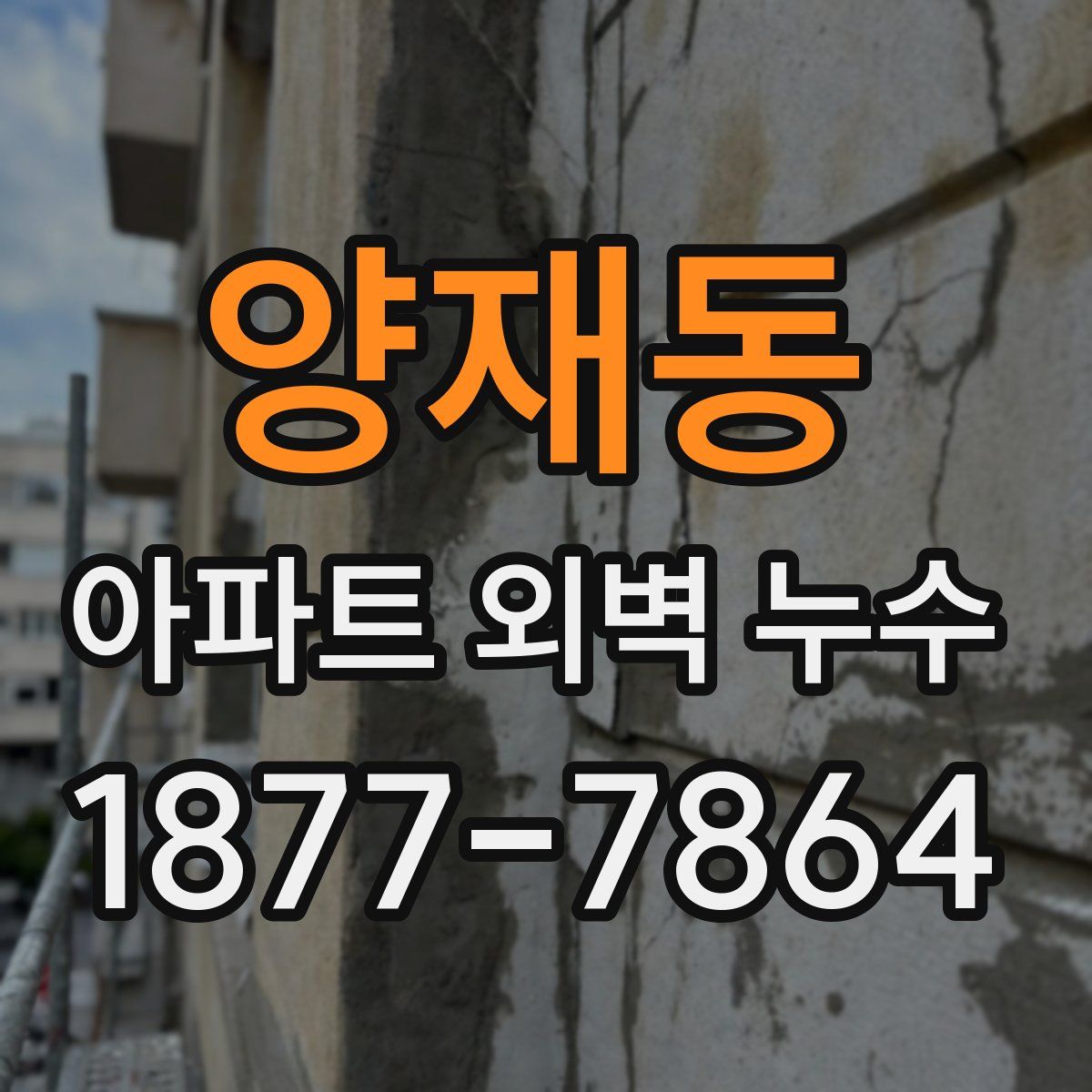양재동 아파트 외벽 누수