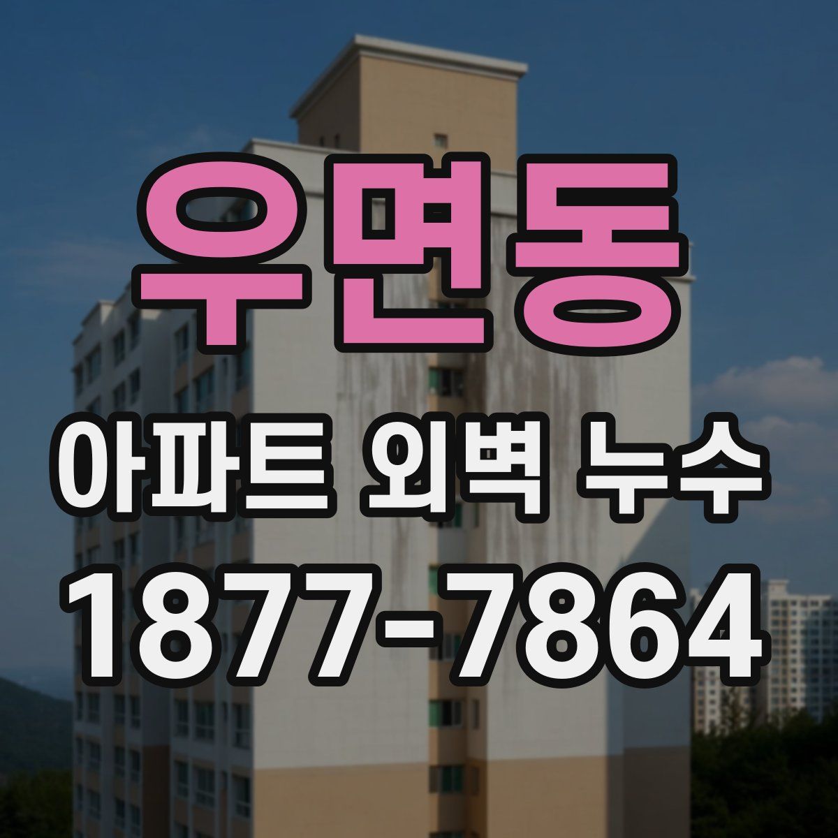 우면동 아파트 외벽 누수