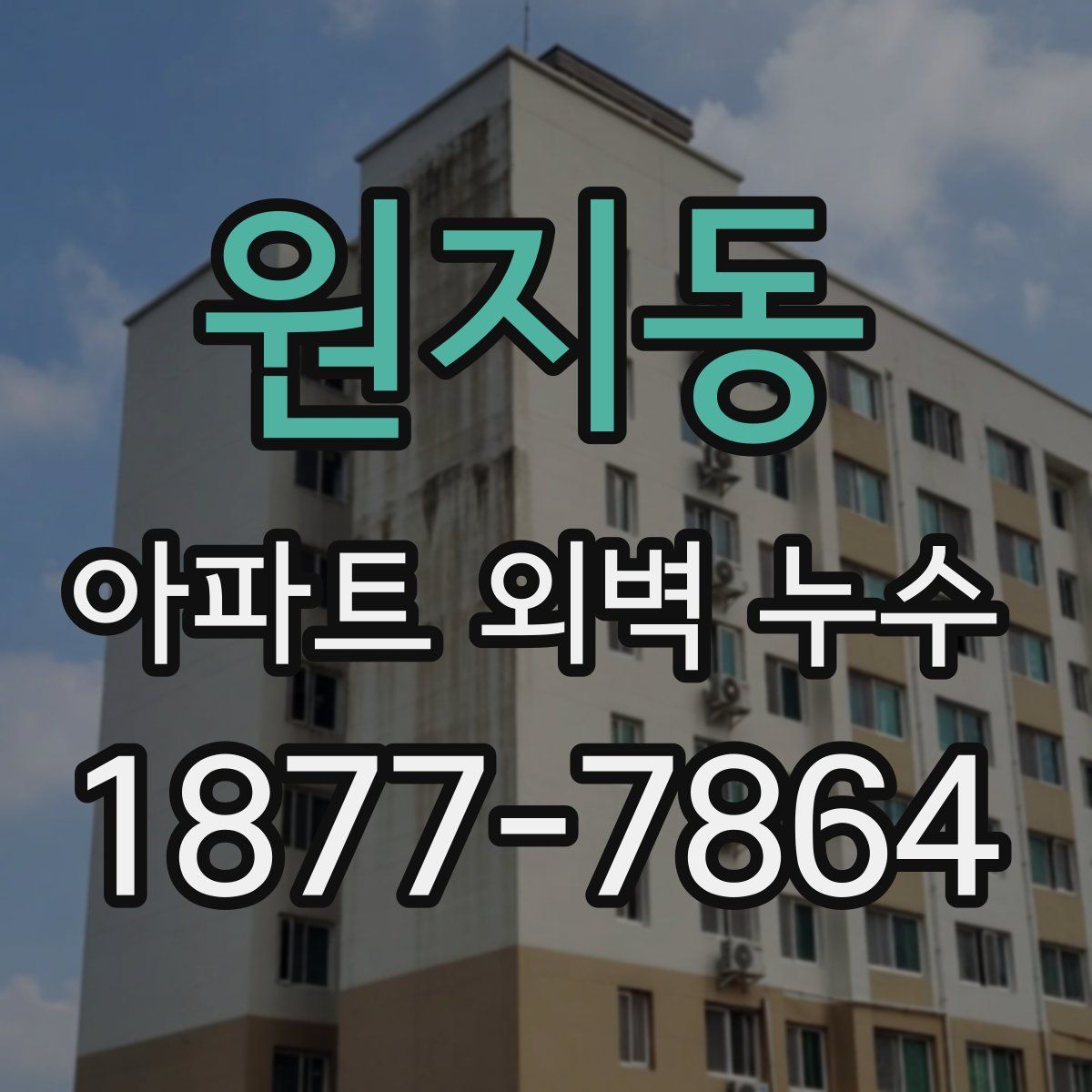 원지동 아파트 외벽 누수