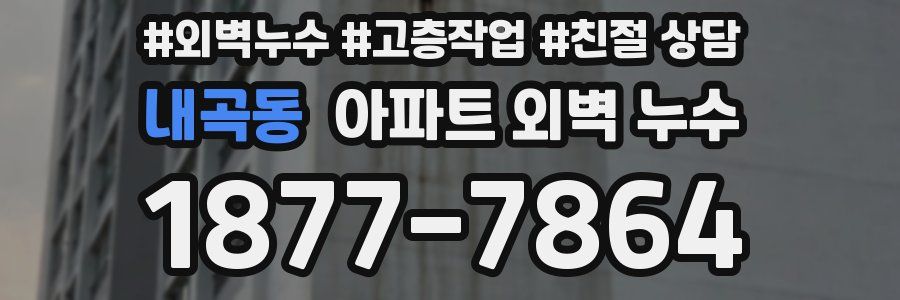 내곡동 아파트 외벽 누수