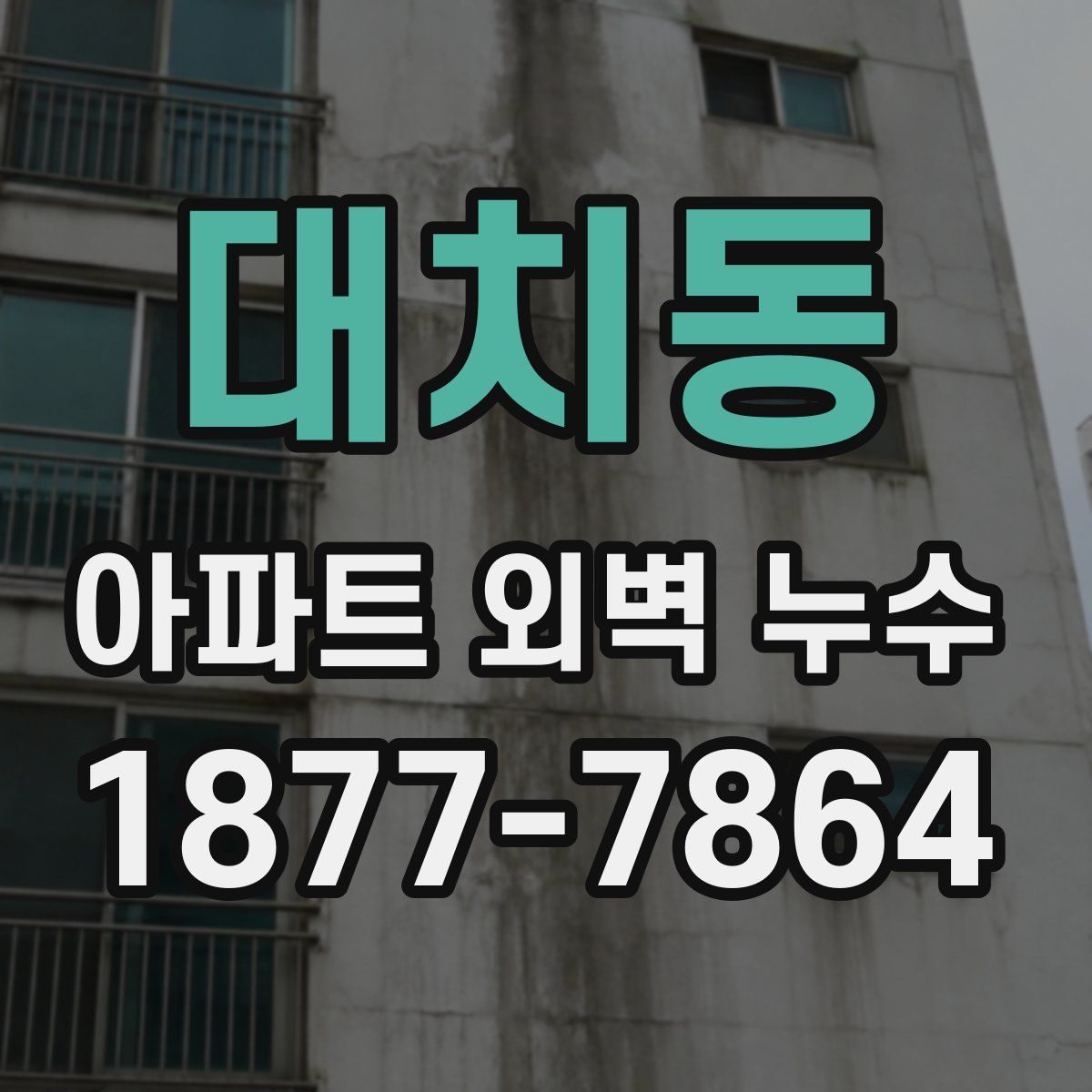 대치동 아파트 외벽 누수