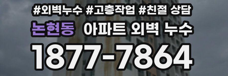 논현동 아파트 외벽 누수