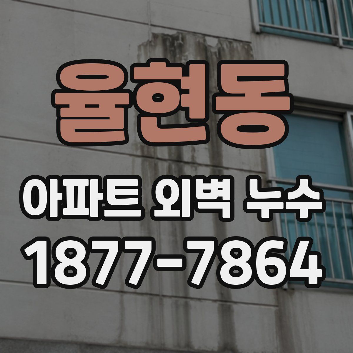 율현동 아파트 외벽 누수