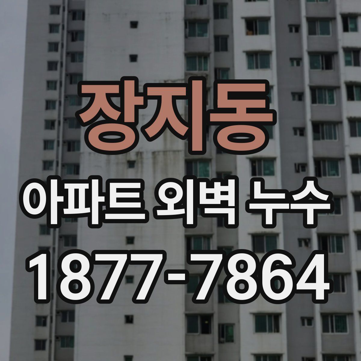 장지동 아파트 외벽 누수