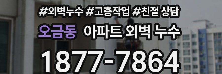 오금동 아파트 외벽 누수
